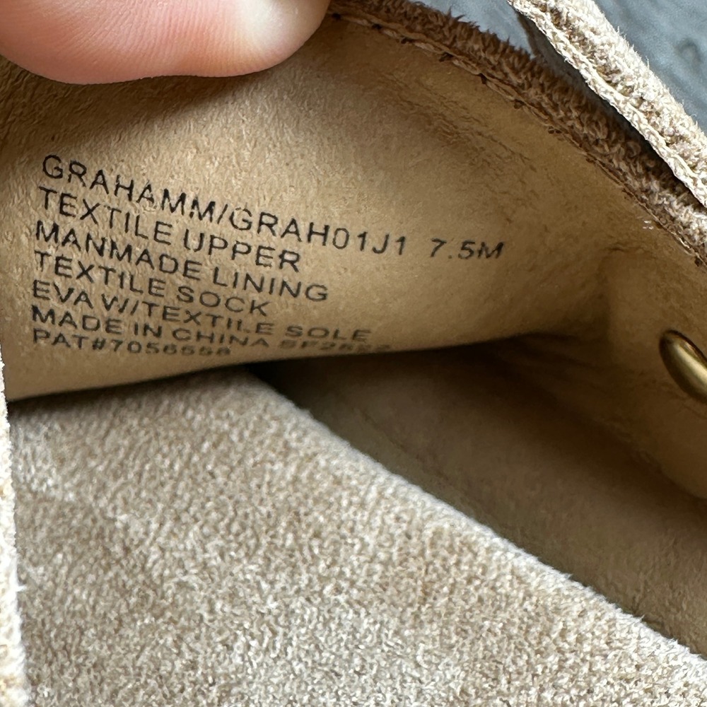Madden Girl Grahamm Clog Womens 7.5 Tan Platform Buckle Faux Suede NEW - Picture 8 of 8
